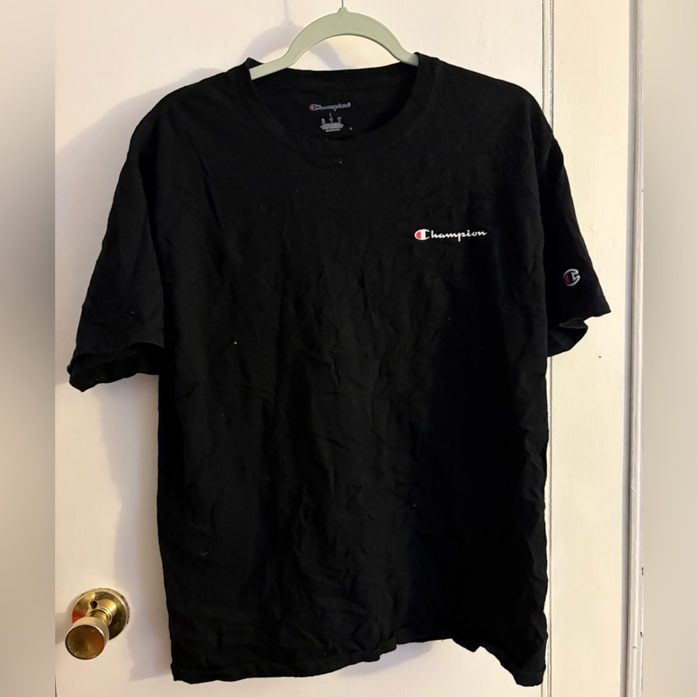 Champion Men's Black Short Sleeve Tee